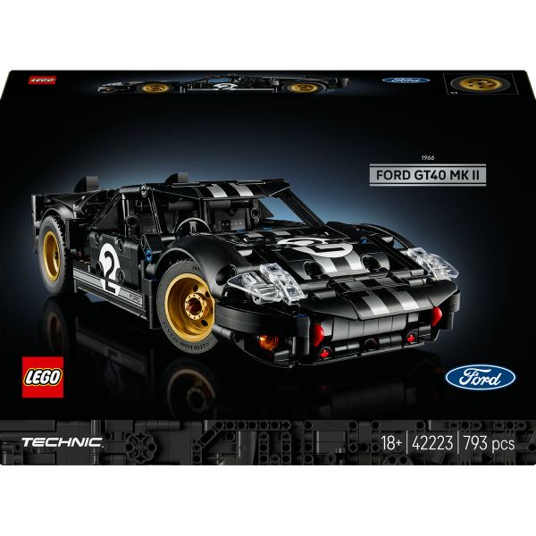 LEGO® Technic 1966 Ford GT40 MKII Race Car for Adults 42223