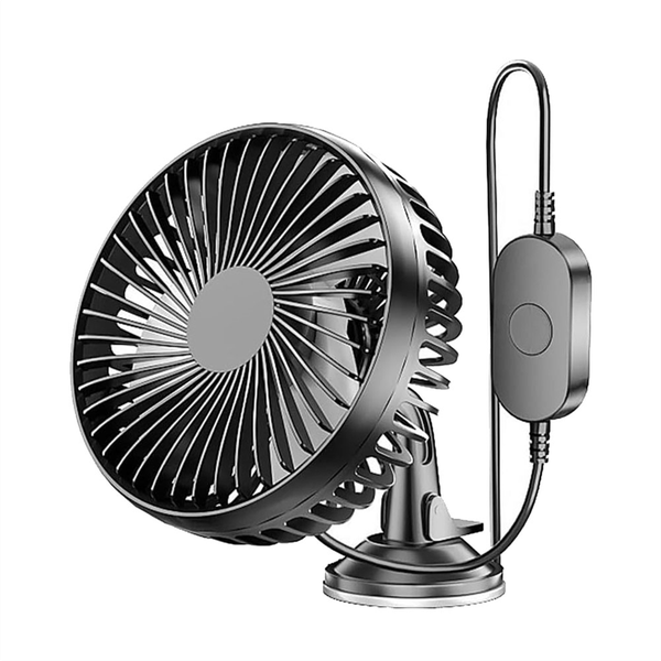 Suction Cup Car Fan Portable Usb Fan 12V/24V Compatible with Universal