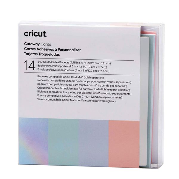 Cricut S40 14-pack Cut-Away Cards Pastel 2009484