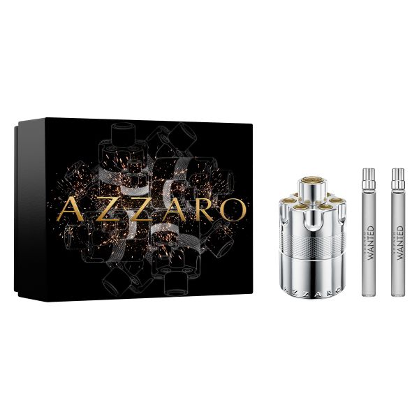 Azzaro Wanted Eau de Parfum, Woody, Aromatic &amp; Spicy, Gift Set 100ml