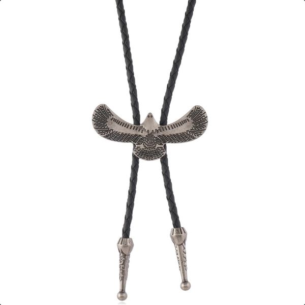 Bolo Tie Rodeo Cowboy Leather Necktie Western Bolo Tie