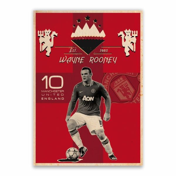Wayne Rooney Man United Poster - A1