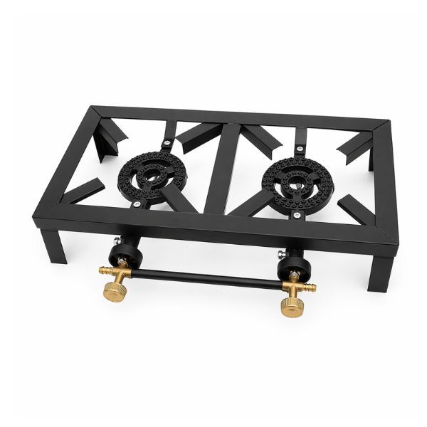 2 Burner Gas Stove - Heavy Duty Portable LPG Cooking Stove