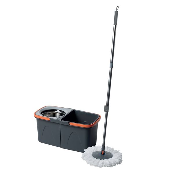 Blitz Spin'Stack Microfibre Mop with SpinDry Stackable Bucket