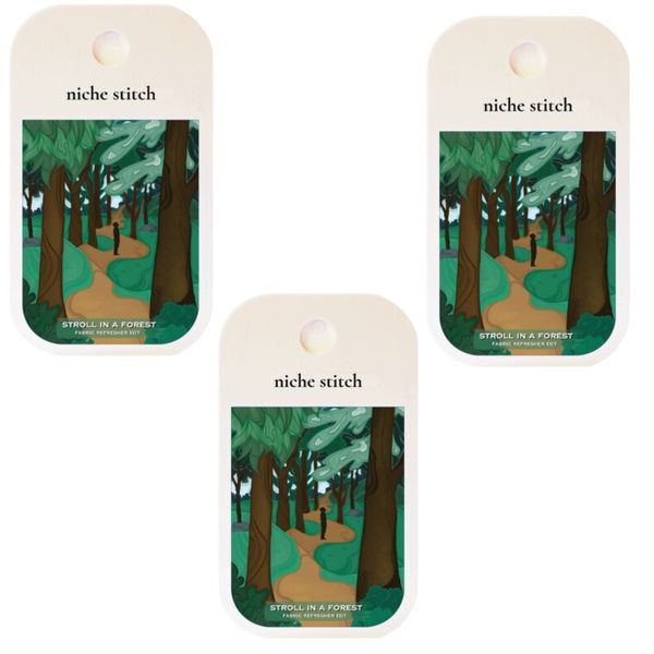 Niche Stitch - Pocket (Fabric Fragrance) Stroll in a Forest 42ml Pack of 3-