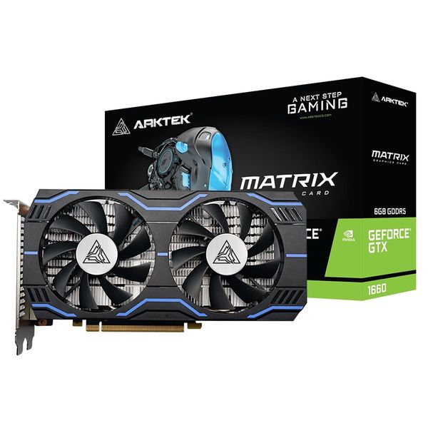 ARKTEK Geforce GTX 1660 Super DDR6 6GB 192Bit Twin Fans