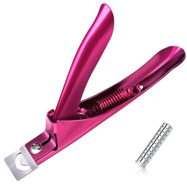 Adjustable Nail Clippers,Professional Stainless Steel Nail Tip Cutter - Red