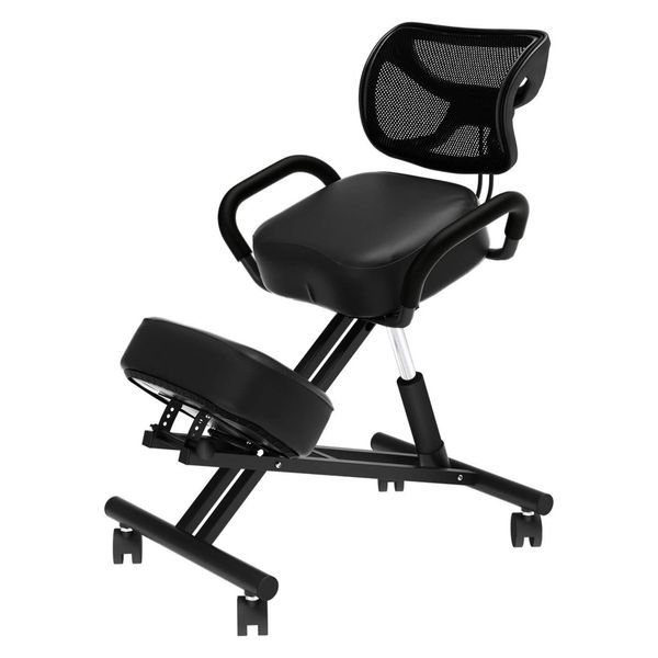Kneeling Chair with Ergonomic Back Support, Adjustable Posture Stool