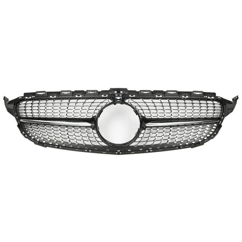 Diamond Grille With Camera Hole Compatible With Mercedes-Benz - W205 ...