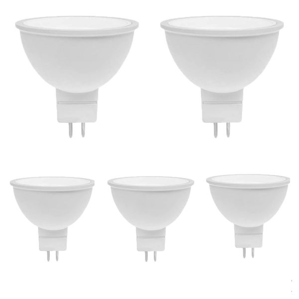 5 Pack - 12v LED 6w Down lights MR16 Cool White