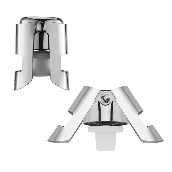 Champagne Stoppers with Stainless Steel Champagne Bottle Stopper -Two packs