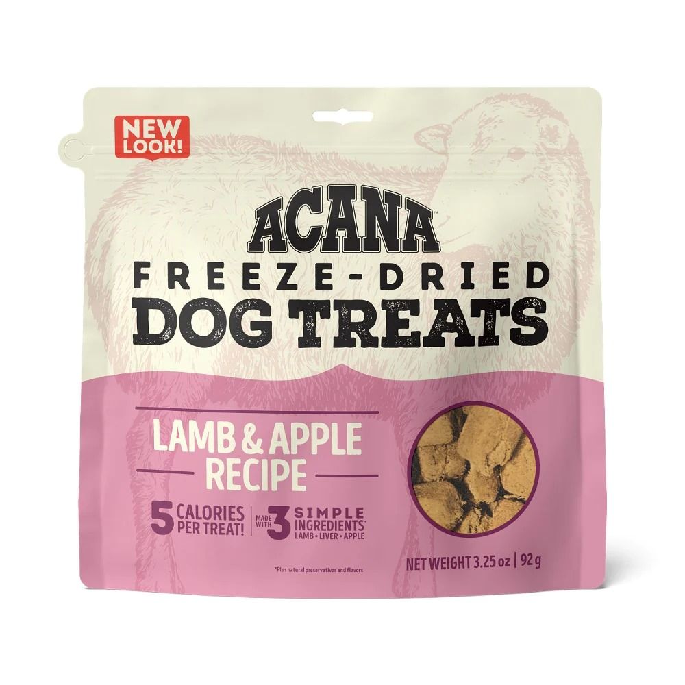 Acana Freeze Dry Dog Treats Lamb and Apple Shop Today. Get it