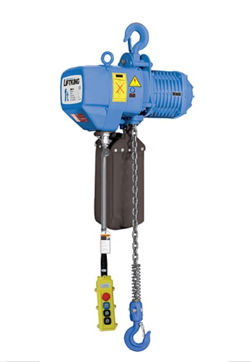 Lift King Electric Chain Hoist 1Ton 380 Volt Single Speed 4M Lift