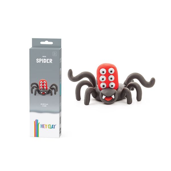 Hey Clay: Modelling Air-Dry Clay with Fun Interactive App - Spider - 3 Cans