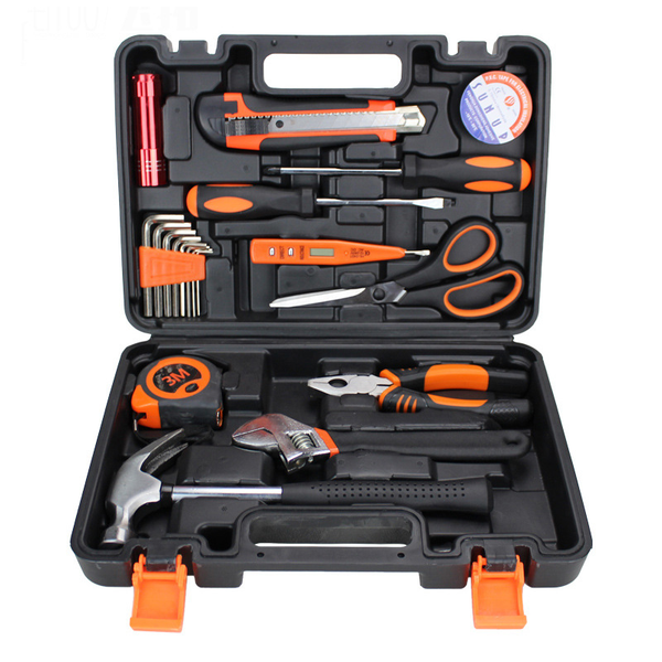 Household Toolbox Set: Screwdriver, Wrench &amp; Hammer Combination