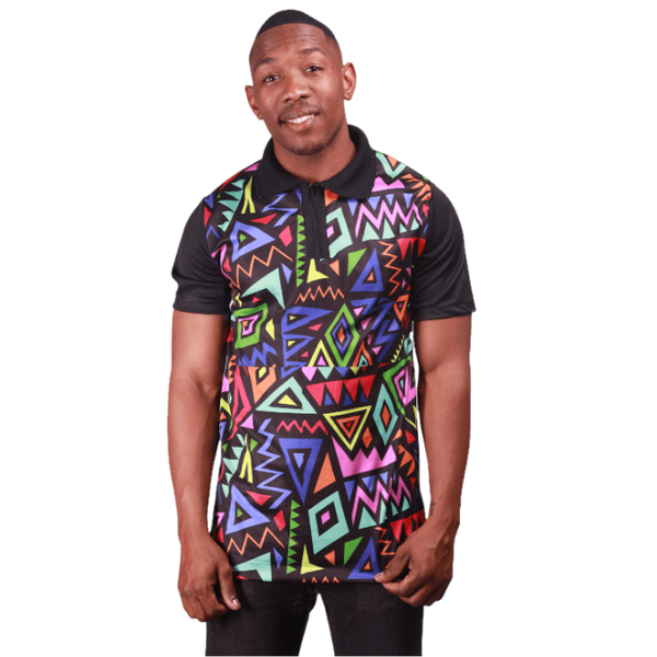 Gao Heritage African Golf Shirt by Tribe Afrique