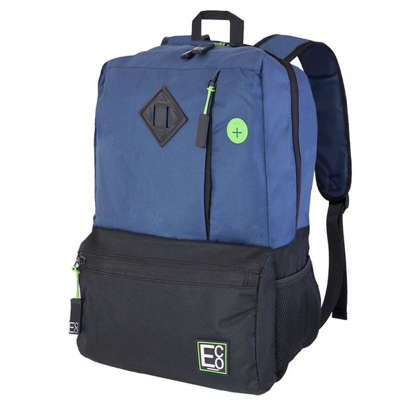 Student Laptop Backpack with Tablet Pocket &amp; USB Charger - 17L
