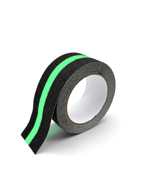 Industrial Anti-Slip Grit Tape with Glow in the Dark Stripe 5m