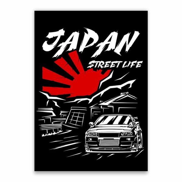 Japan Street Life Poster - A1