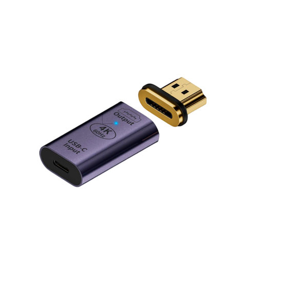 4K@60Hz Type-C to HDMI Magnetic Adapter, HDR, 3D, Plug &amp; Play