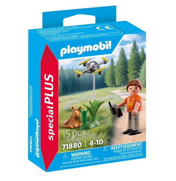 Playmobil Fawn Rescue with Drone - 15 Pieces