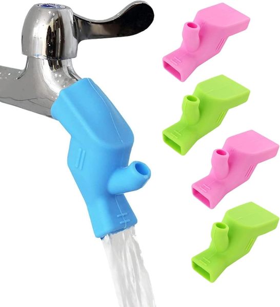 Sulfar Flexible Silicone Faucet Extension,Tap Extender(Pack of 5)Multicolor