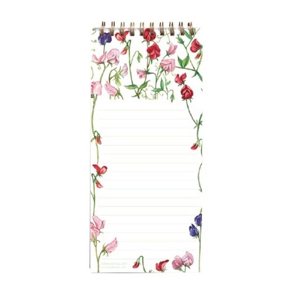 Magnetic Shopping List Pad Sweat Peas