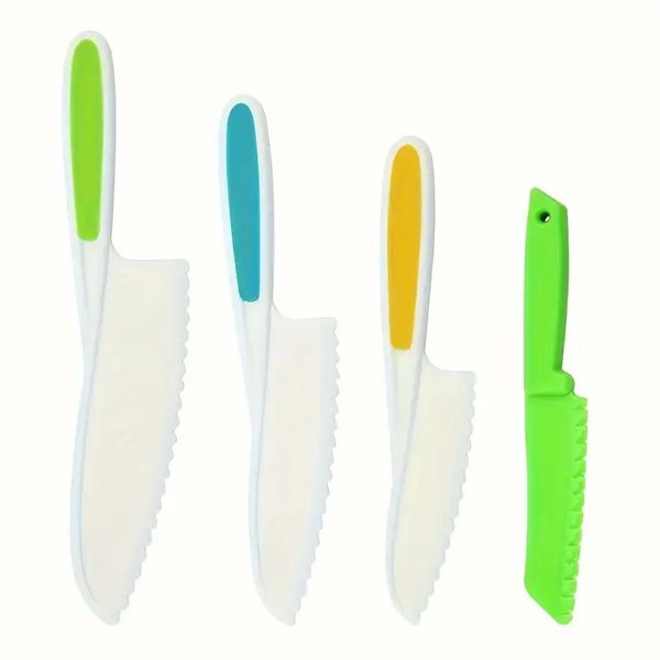 Child Friendly Cooking Knife Sets - 4 piece