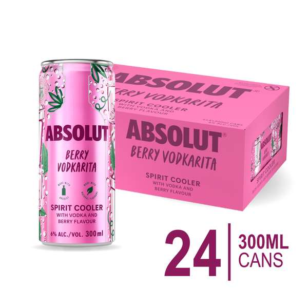 Absolut Berry Vodkarita 24 x 300ml