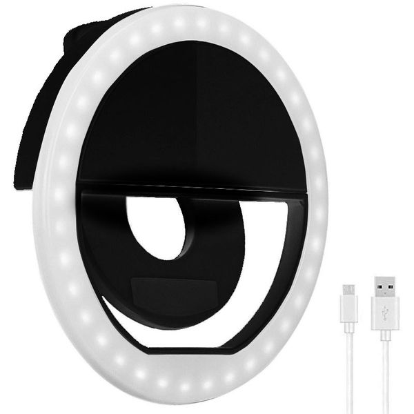 Mobile Selfie Ring Light - Black