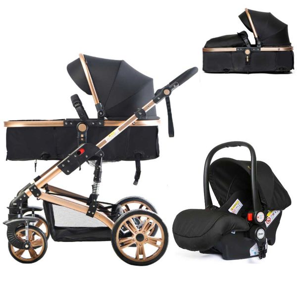 Baby Stroller Luxury 3 in 1 Foldable Traveling System