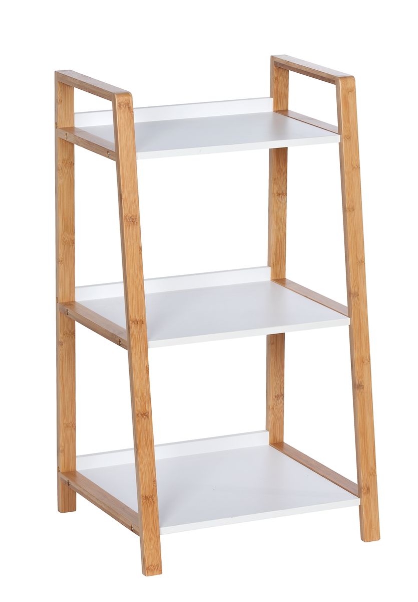 Wenko - Finja 3-Tier Shelving Unit - Bamboo