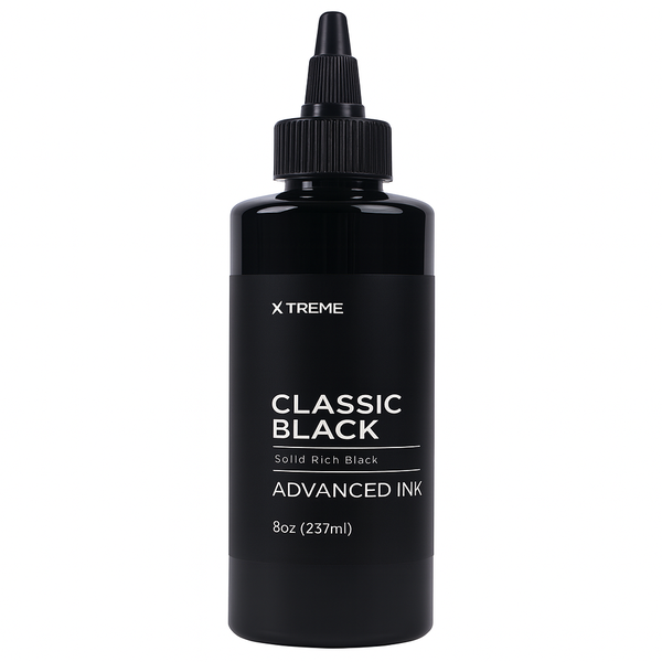 Classic Black Tattoo Ink - 240ml Advanced Formula