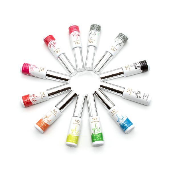 New Darling UV Gel Nail Polish Color Kit - 12 Most Popular Gel Nail Colors