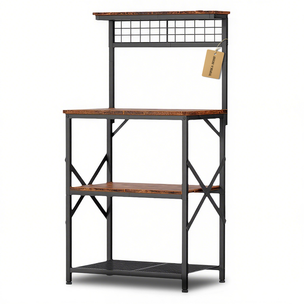 Topika - Kitchen Storage Racks and Shelving, 4-Tier Microwave Rack Stand