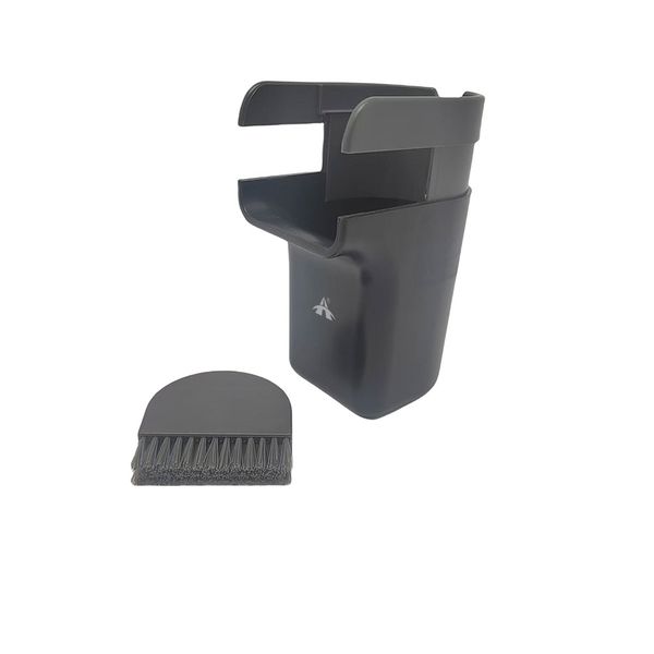 ALANES Hanging Desktop Trash Can with Broom Brush Small Desk Trash Can