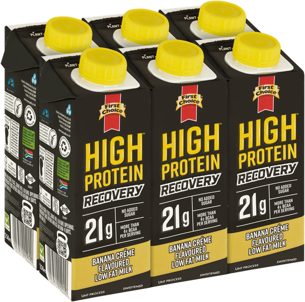 High-Protein Recovery Milk - Banana Creme Flavoured - 1 x 6 Pack (250ml)