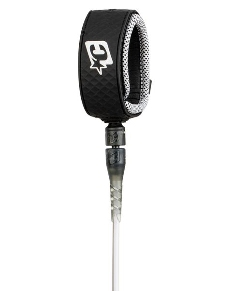 Creatures Reliance Pro 6 Surfboard Leash - Clear Black