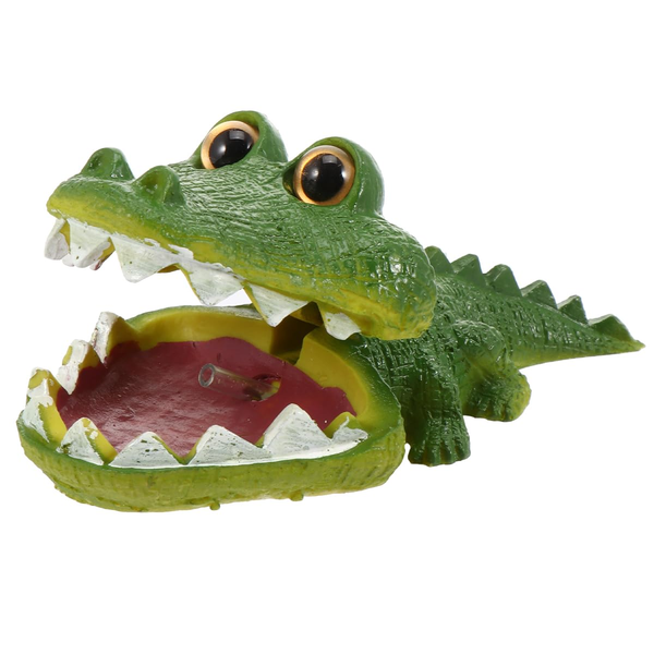 Crocodile Aquarium Ornament - Fish Tank Alligator Decoration