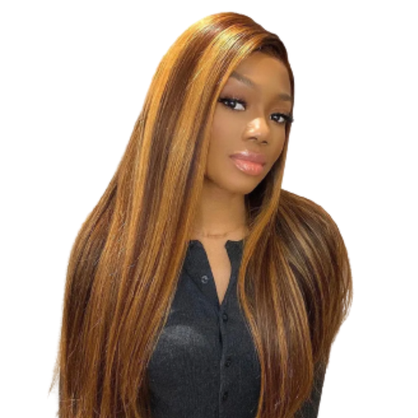 Full Frontal Brazilian Highlight Wig "28".