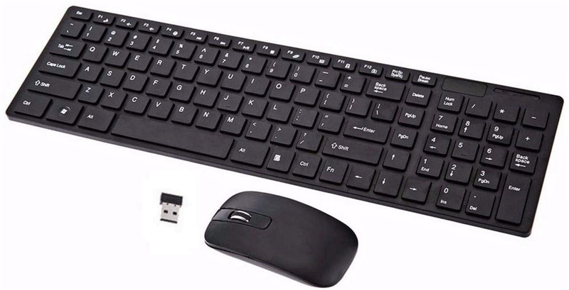 Wireless Keyboard &amp; Mouse Ultra Thin Style combo - Black