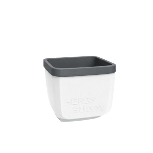 Gusta Herbs Buddy White Planter