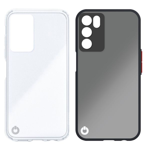 Toni Twin Prism/Merge Case - Clear/ Smokey Black for Oppo A16S/ A16 4G