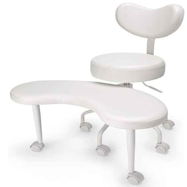 BezosMax Ergonomic Cross Legged Office Chair with Lumbar Support &amp; Wheels