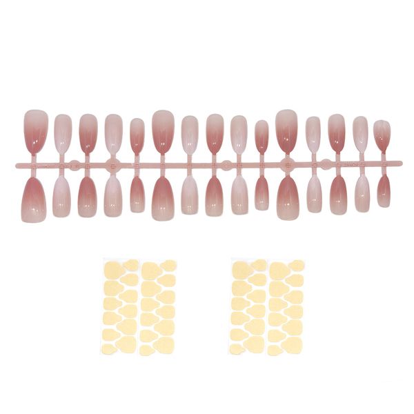 30 Pieces Press on Nails Acrylic False Nail Kit for Women Nail Supplies