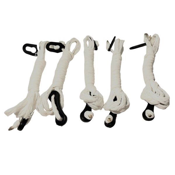 Guide Ropes (White) Set of 5 x 6m (Double)