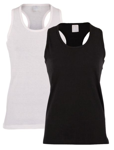 PepperST Racerback - 2 Pack - Black &amp; White
