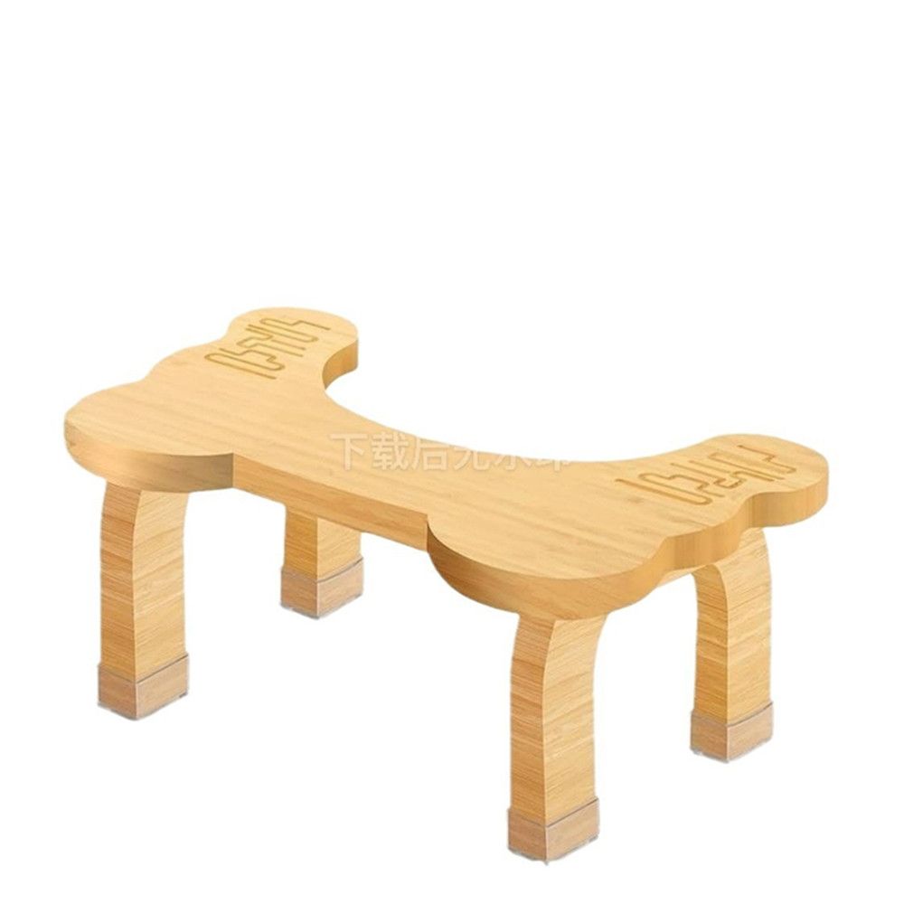 Bamboo Toilet Stool for Adults and Kids - Ergonomic, Non-Slip, Easy Assembly