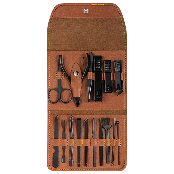 16-Piece Stainless Steel Manicure And Nail Clipper Set