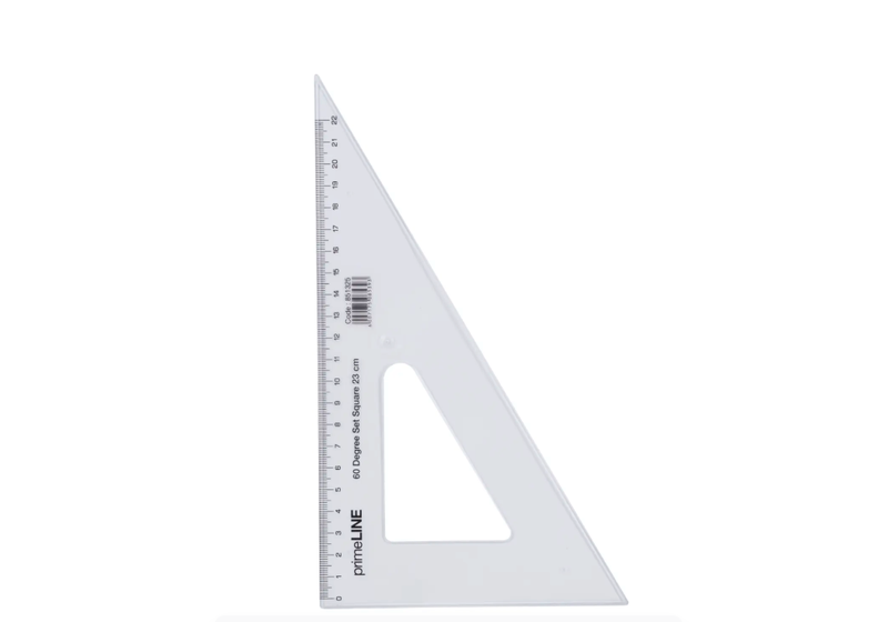 Primeline - 60 Degree Set Square 23 cm x 4